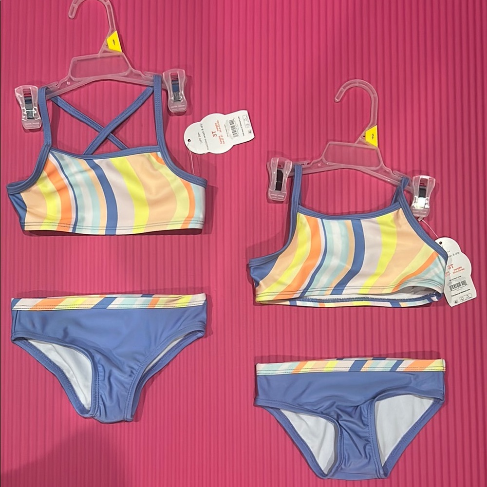 Kids Swimwear Set - Multicolor Stripes
